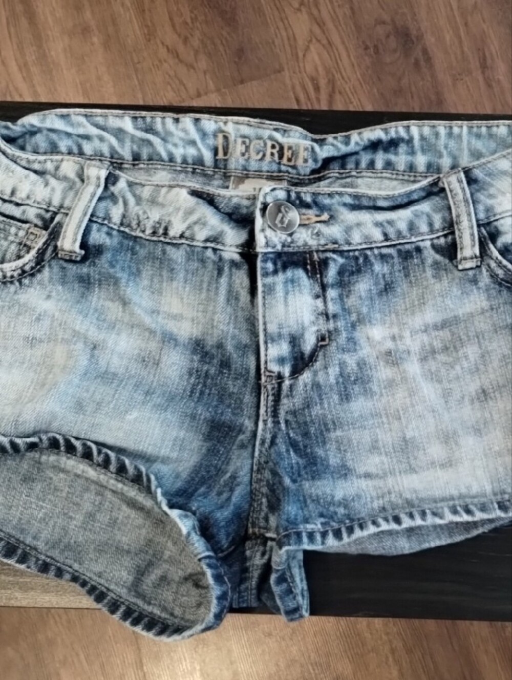 Decree Light Blue Denim Shorts   (99)